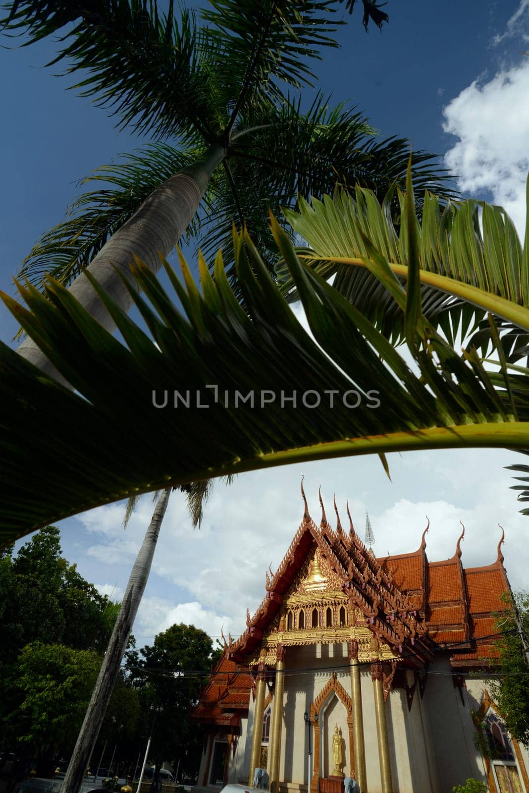 The temple Wat Si Ubon Rattanaram in the city of Ubon Ratchathani in northeastern Thailand in South East Asia.