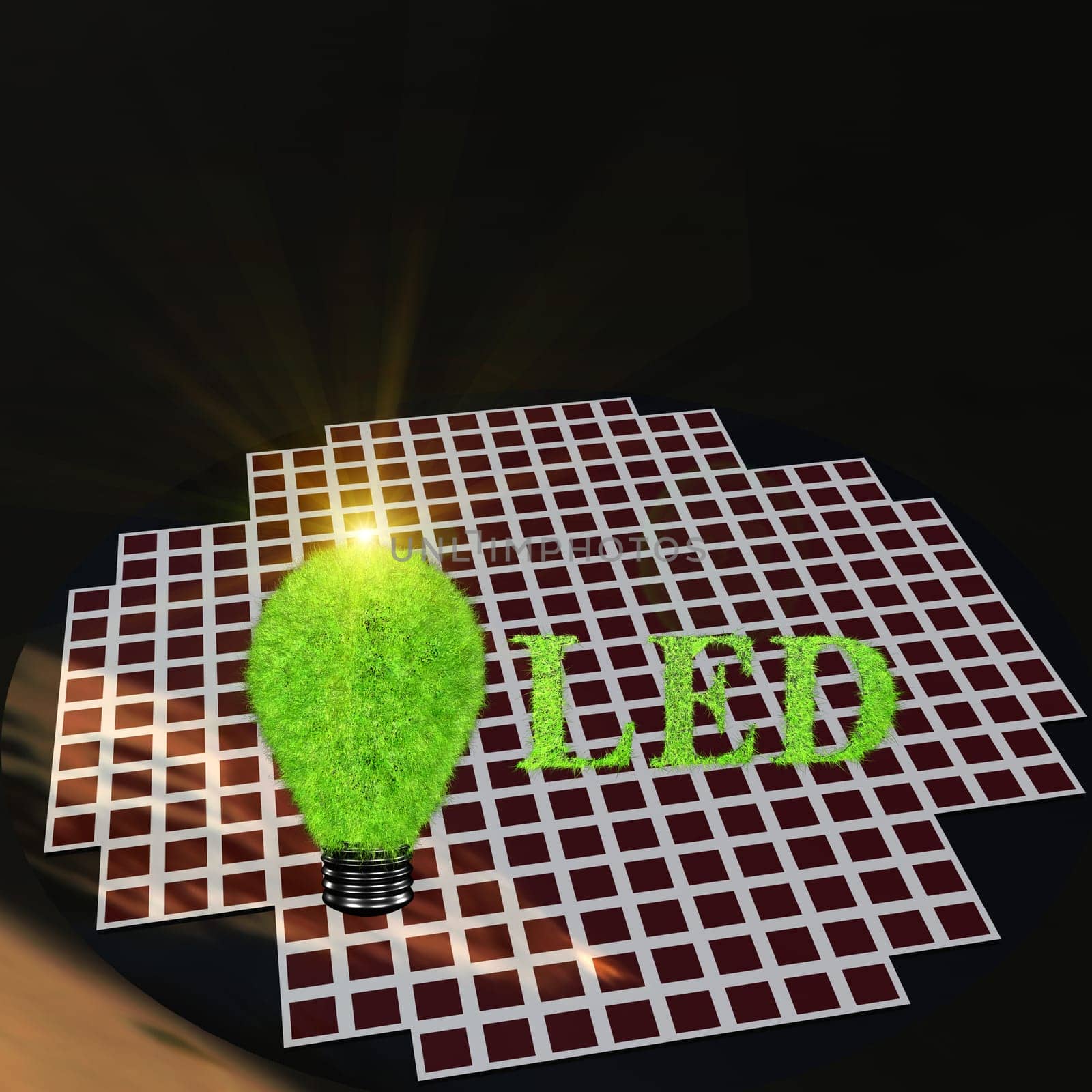 Light bulb concept for adv or others purpose use