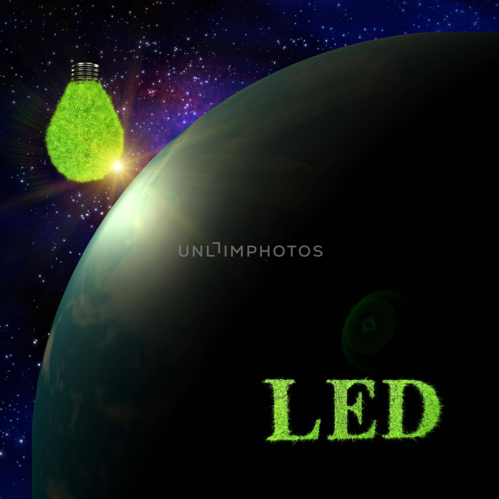 Light bulb concept for adv or others purpose use