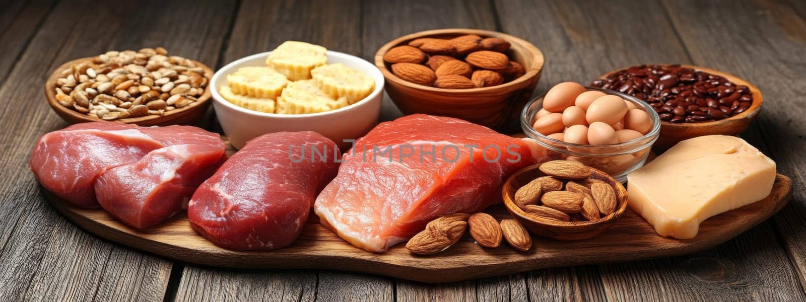 Ketogenic diet. Keto diet concept, Generative AI food