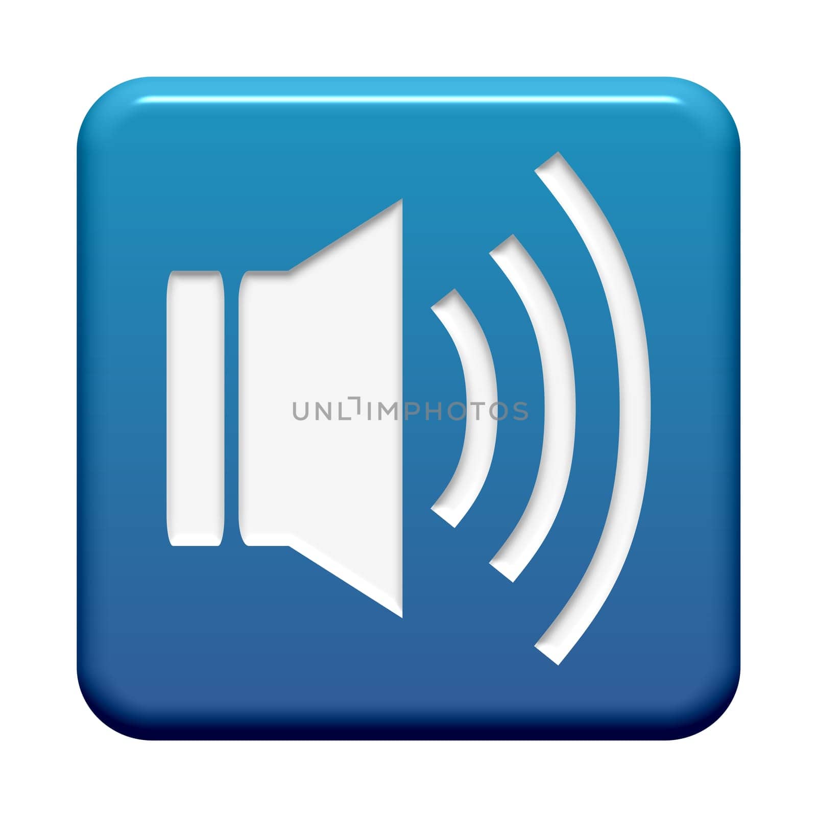 Blue Button: Speaker icon