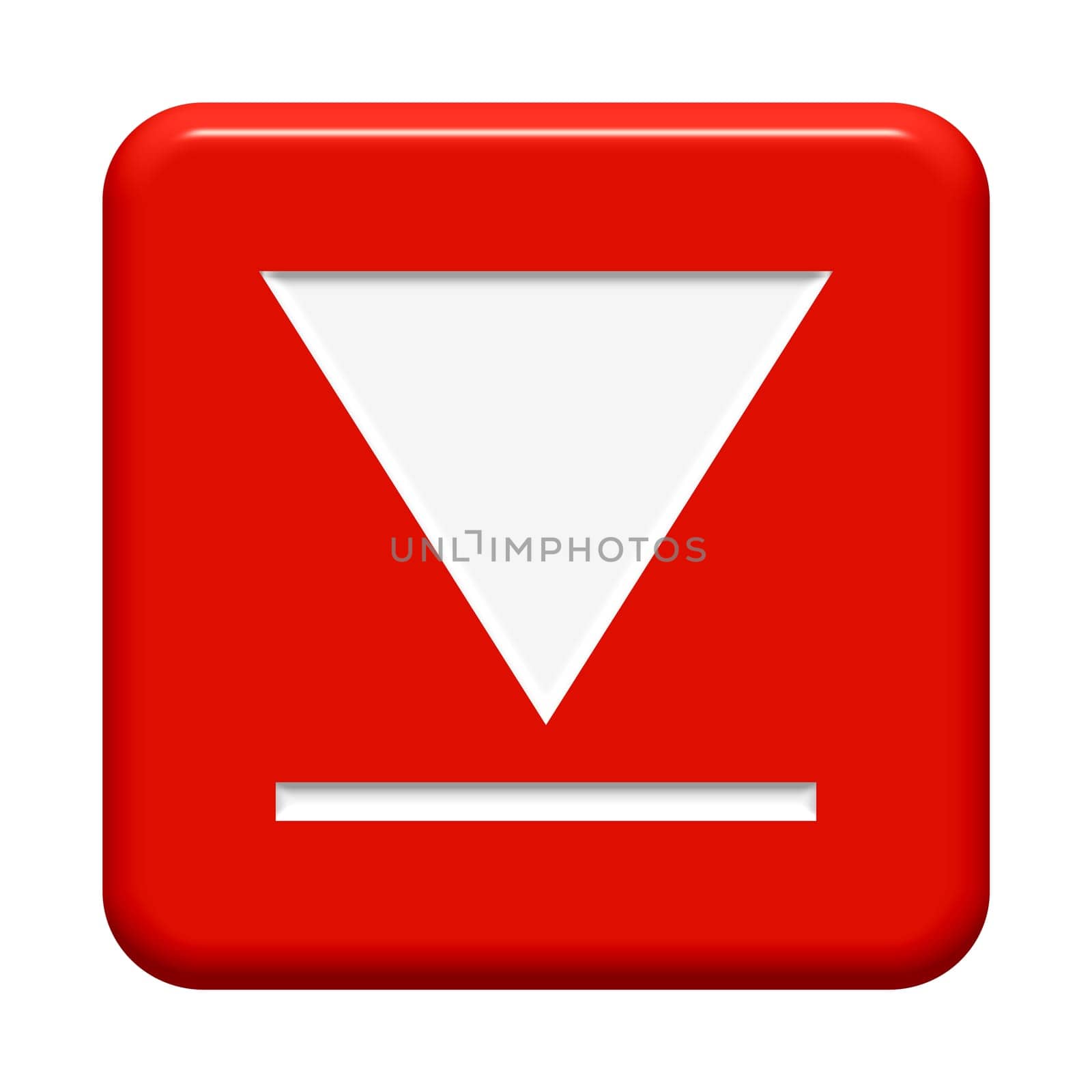 Red Button: Download Arrow