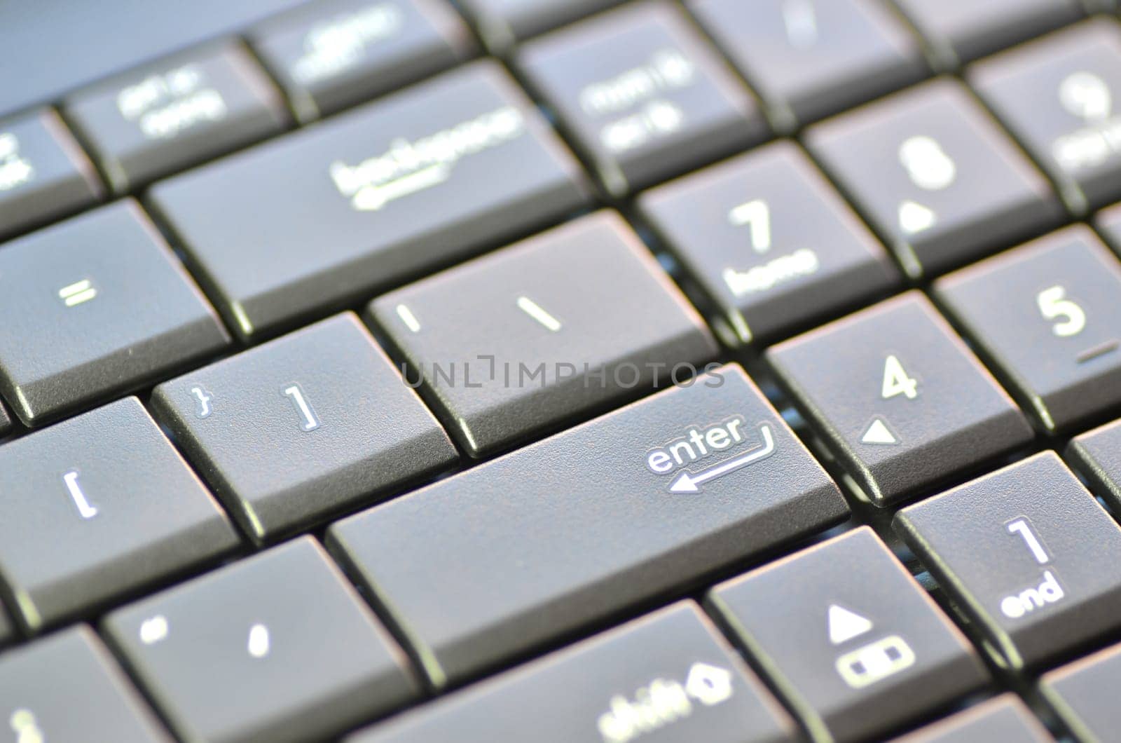 closeup of laptop keyboard