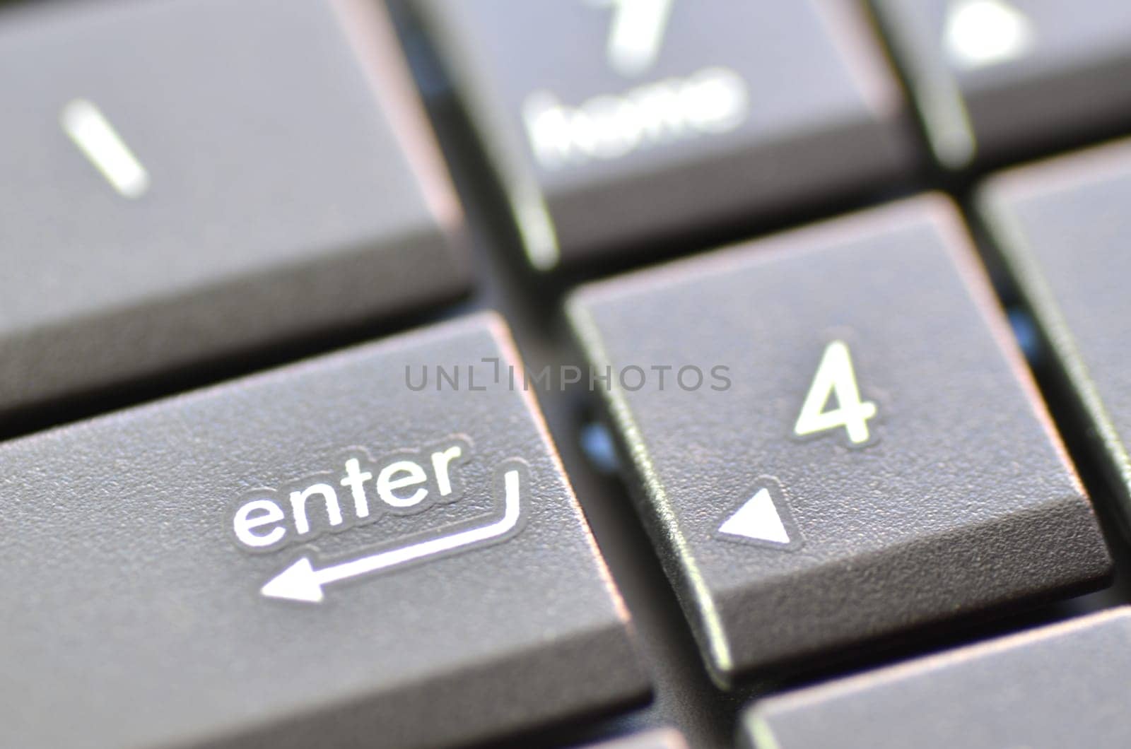 closeup of laptop keyboard