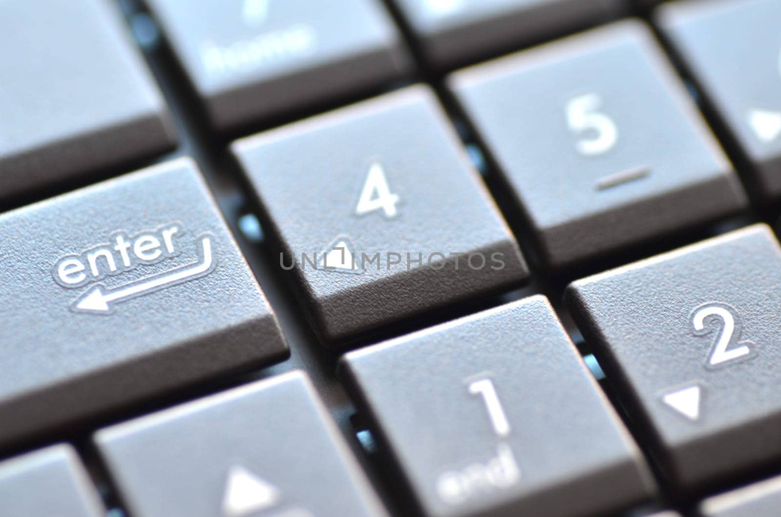 closeup of laptop keyboard