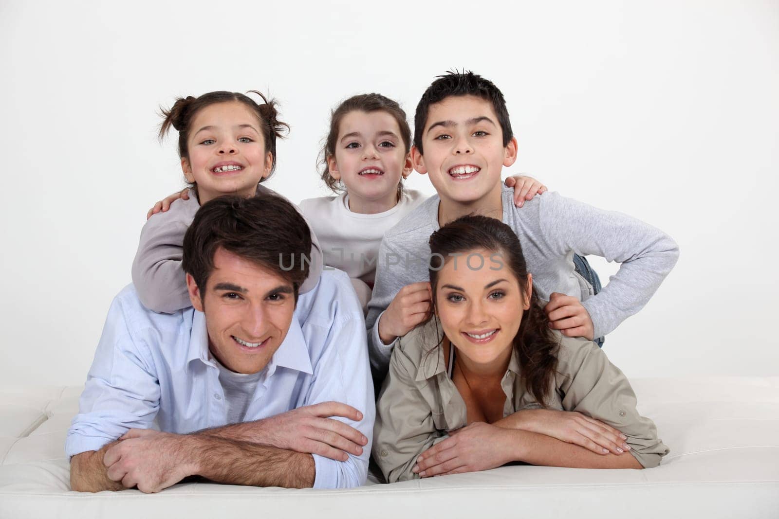 Portrait of a young family