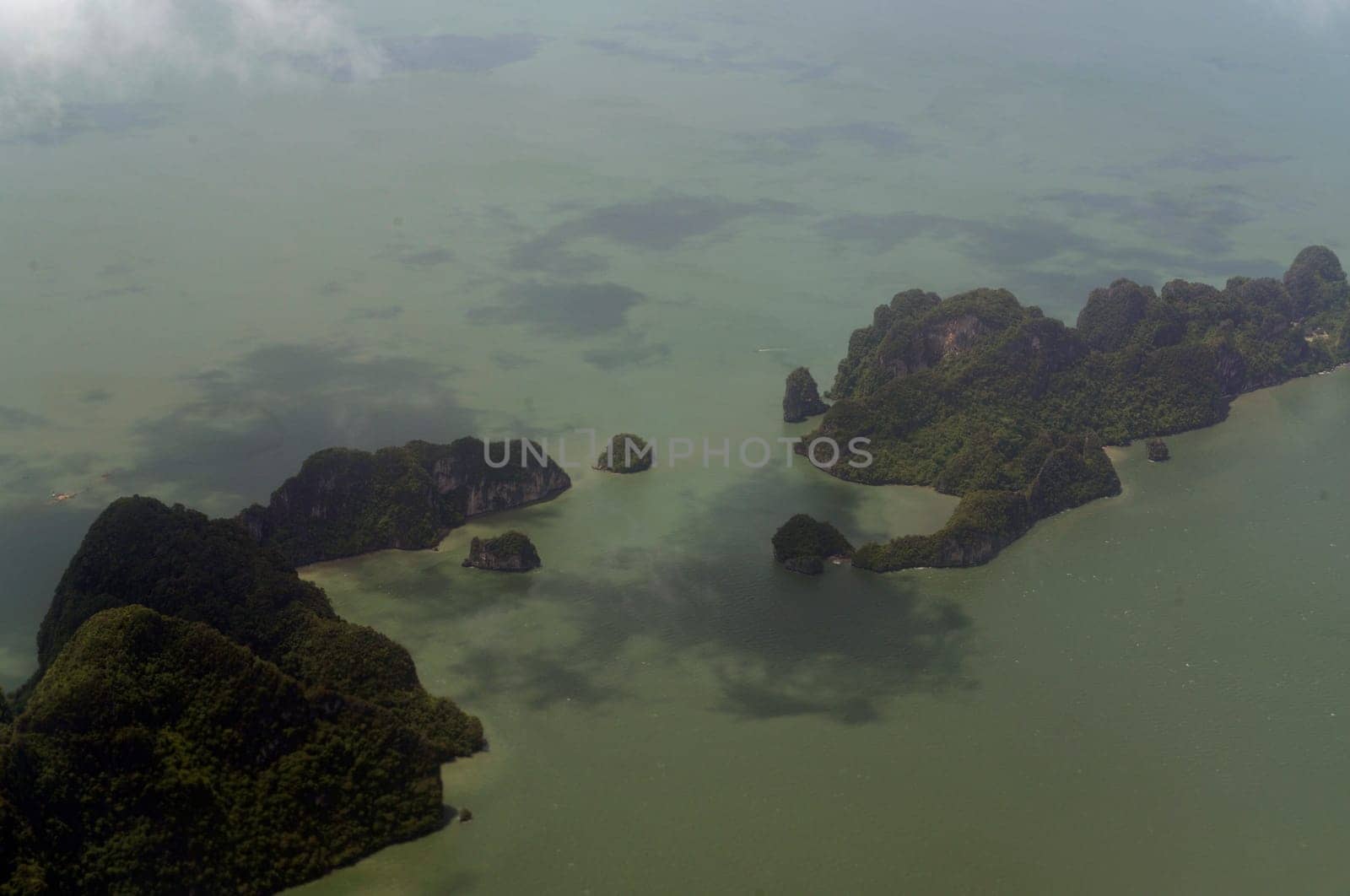 The landscape of Ao Phang Nga national park near the island of Phuket in the south of Thailand in South East Asia.