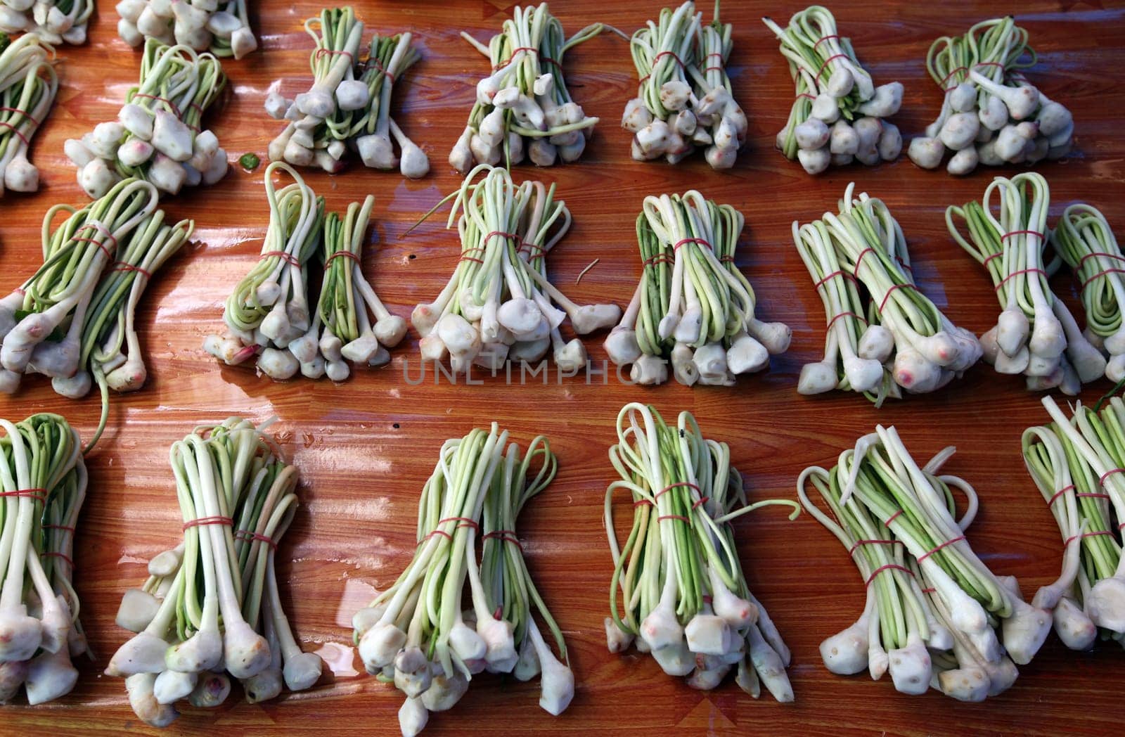 The soup gewuertz Galangal market in the provincial capital Amnat Charoen in the province of Amnat Charoen in the Isan in northeastern Thailand.