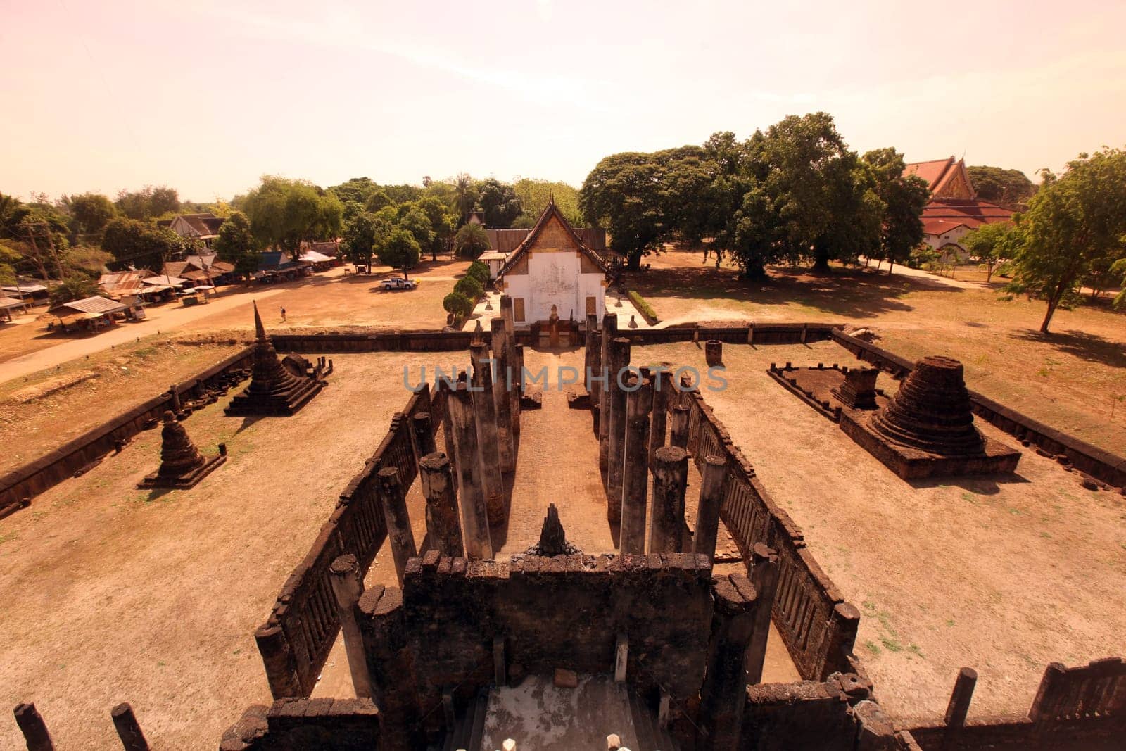 Wat Phra Si Ratana Mahathat in Si Satchanalai-Chaliang Historical Park,about 50 km from Sukhothai province in northern Thailand in South East Asia.