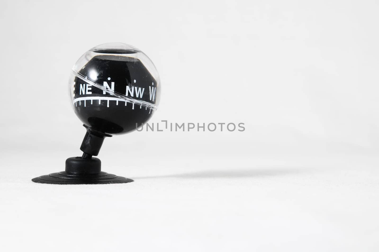 Orientation Concept - Analogic Compass on a White Background