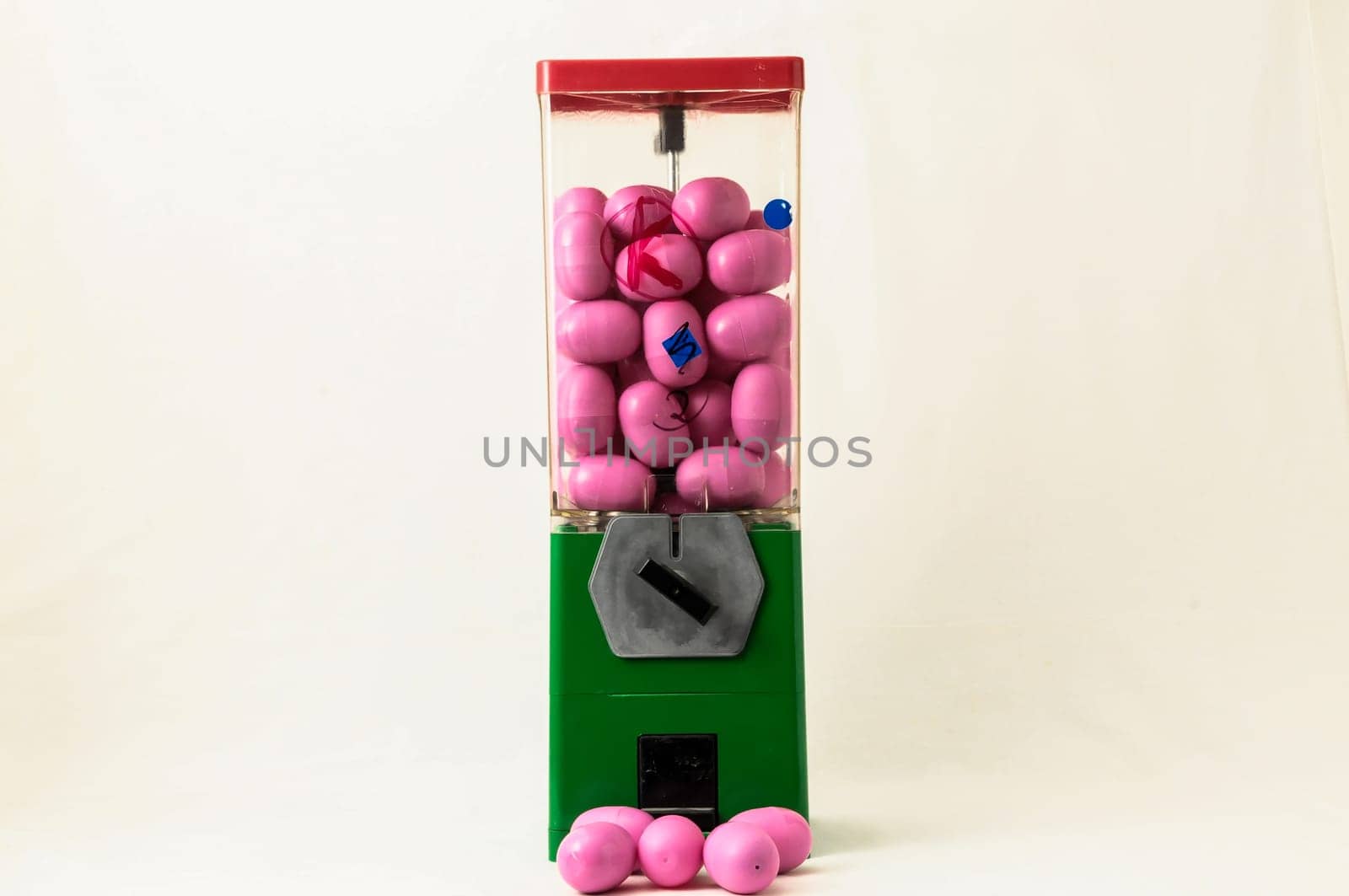 Vintage Eggs Slot Machine on White Background