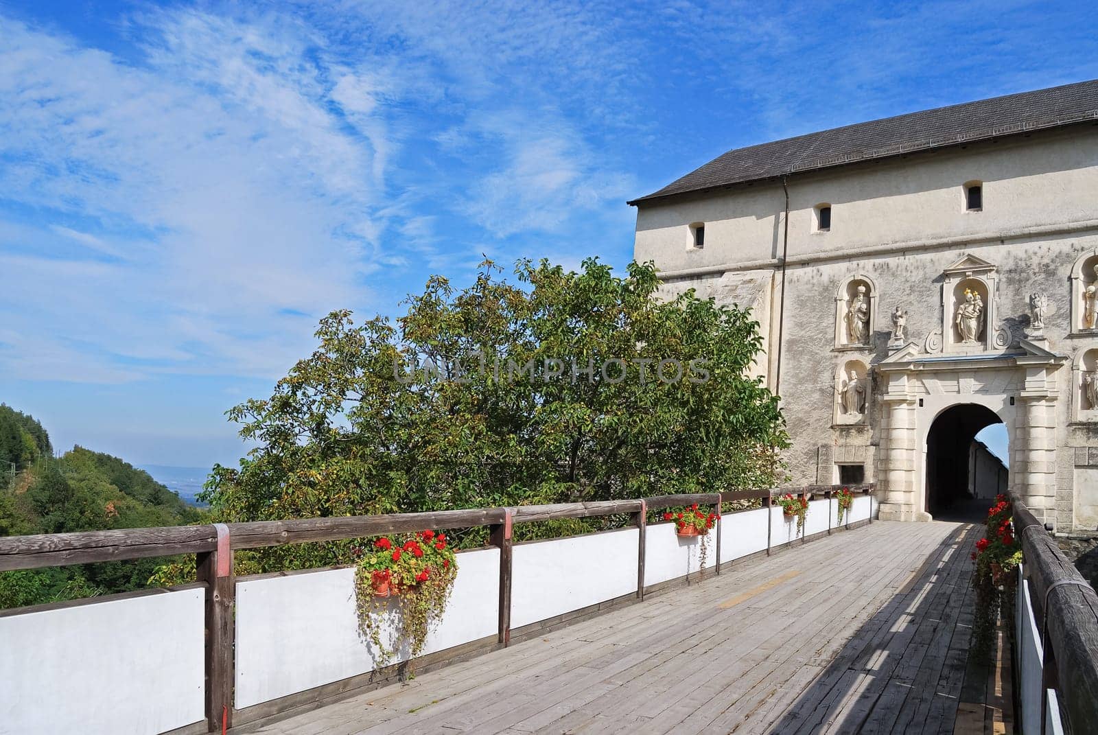 Bridge and entrance of a castle