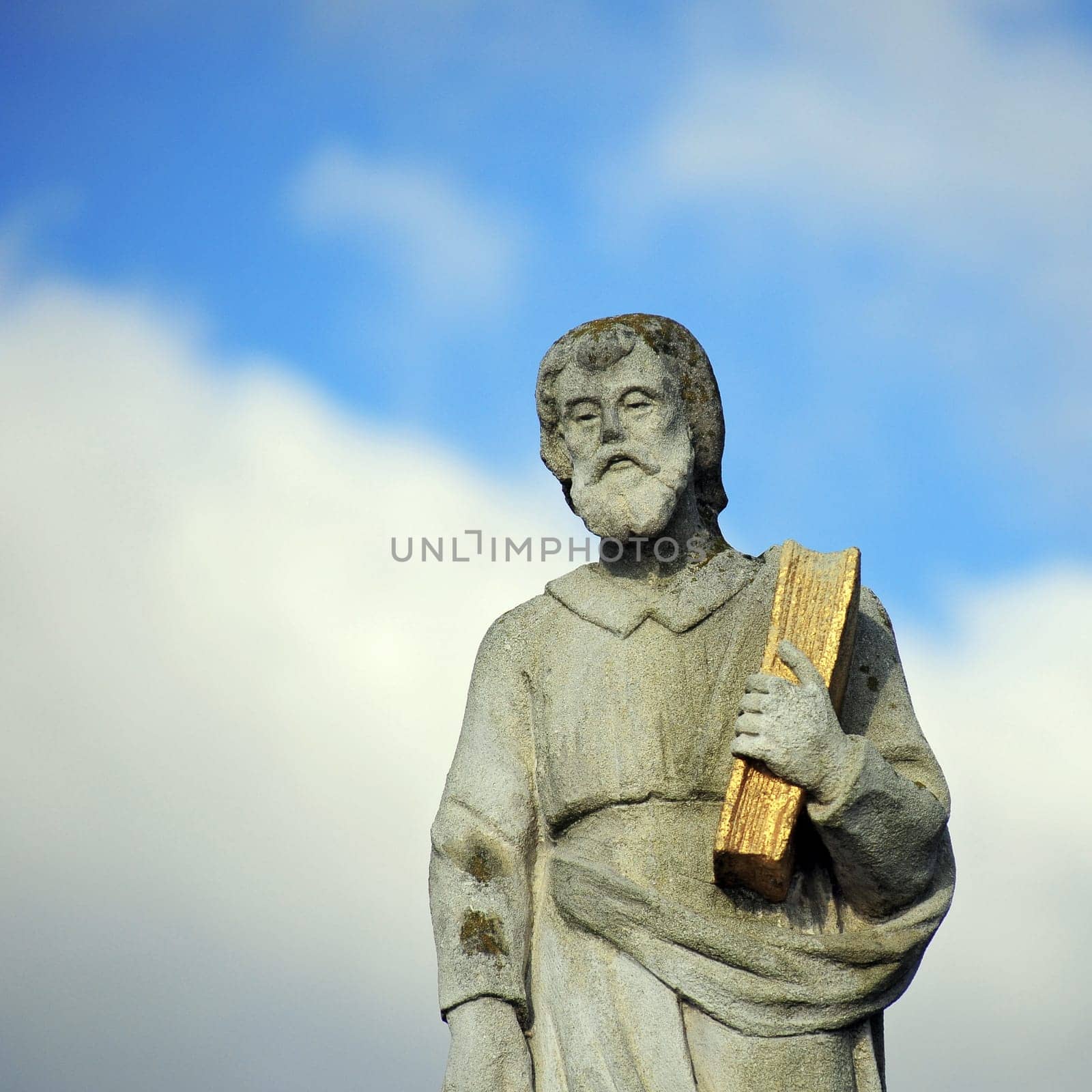 Statue of St. Mark with Bible