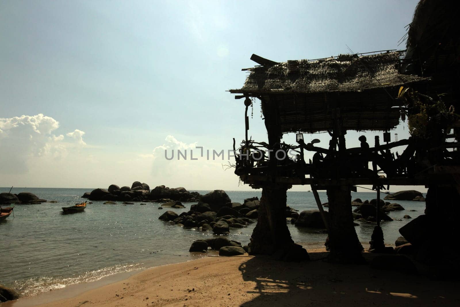 The beach of Sai Naun Beach on the island of Ko Tao in the Gulf of Thailand in the south-west of Thailand in South East Asia.