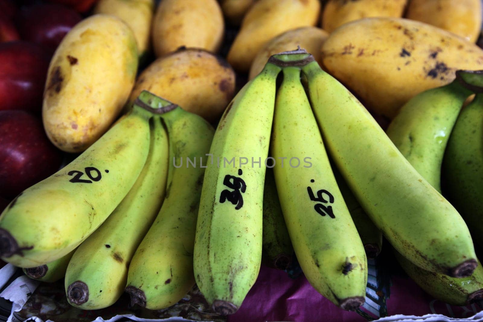 Banana fruit on the island of Ko Tao in the Gulf of Thailand in the south-west of Thailand in South East Asia.