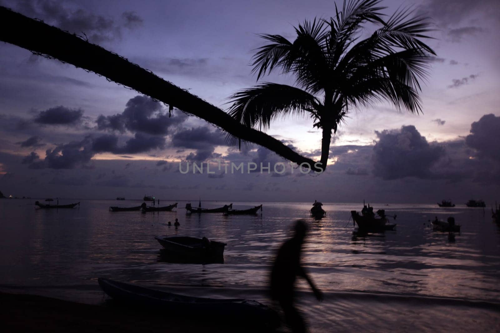 The beach of Hat Sai Ri on the island of Ko Tao in the Gulf of Thailand in the south-west of Thailand in South East Asia.