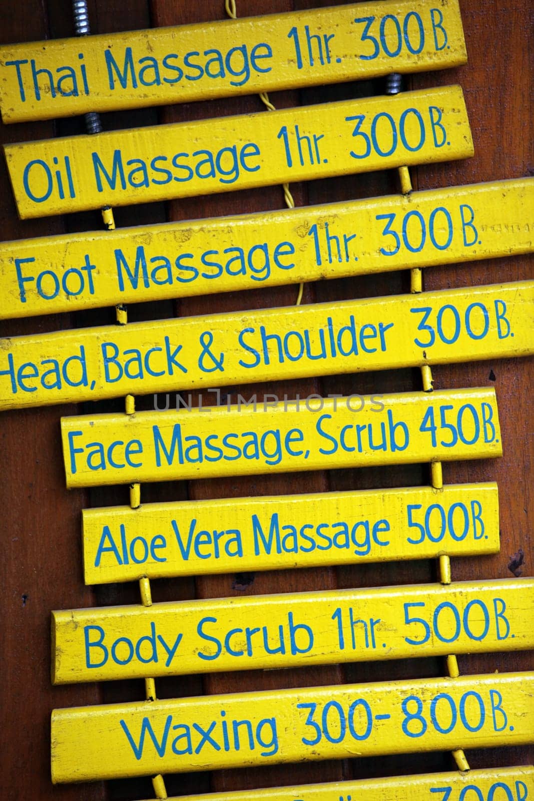 Ein Massage Laden auf der Insel Ko Tao im Golf von Thailand im Suedwesten von Thailand in Suedostasien.