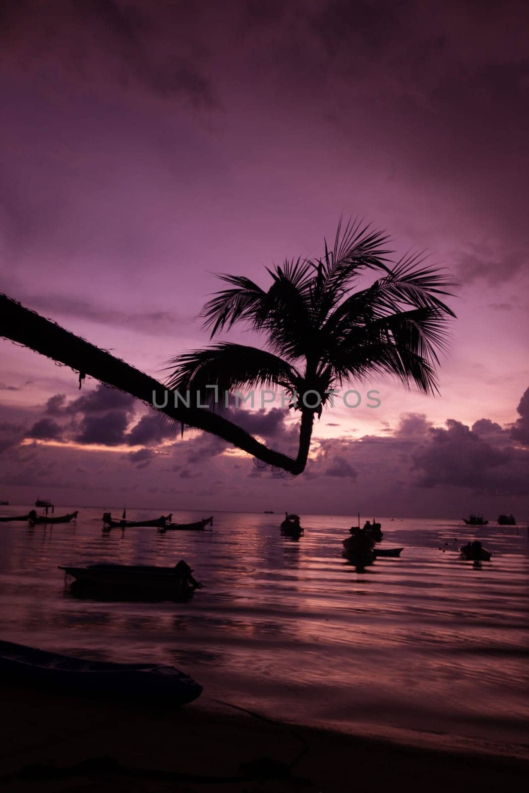 The beach of Hat Sai Ri on the island of Ko Tao in the Gulf of Thailand in the south-west of Thailand in South East Asia.