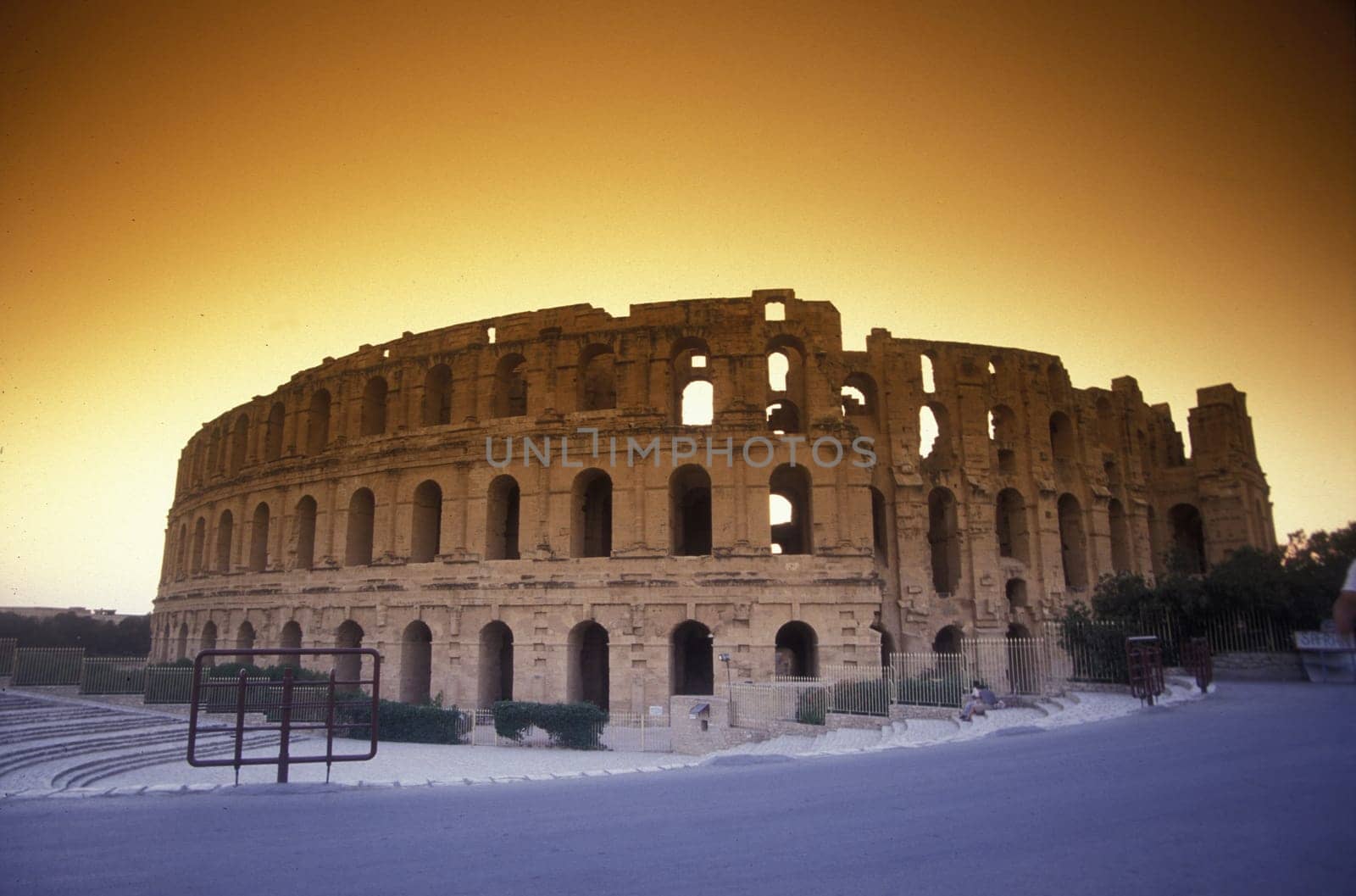 The Colloseum in El Jem in central Tunisia in North Africa.