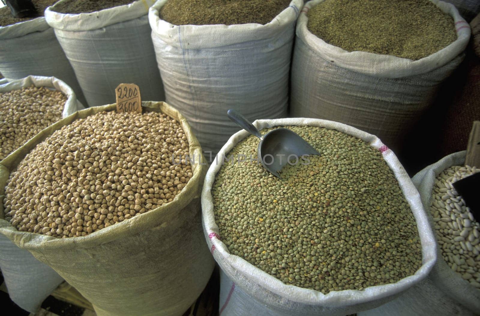 Africa,Tunisia,Monastir.On the market or Souq in the Altadt of the coastal city of Monastir in Central Tunisia........