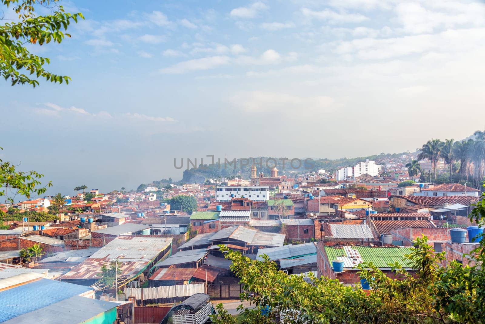 View of the town of Socorro in Santander, Colombia