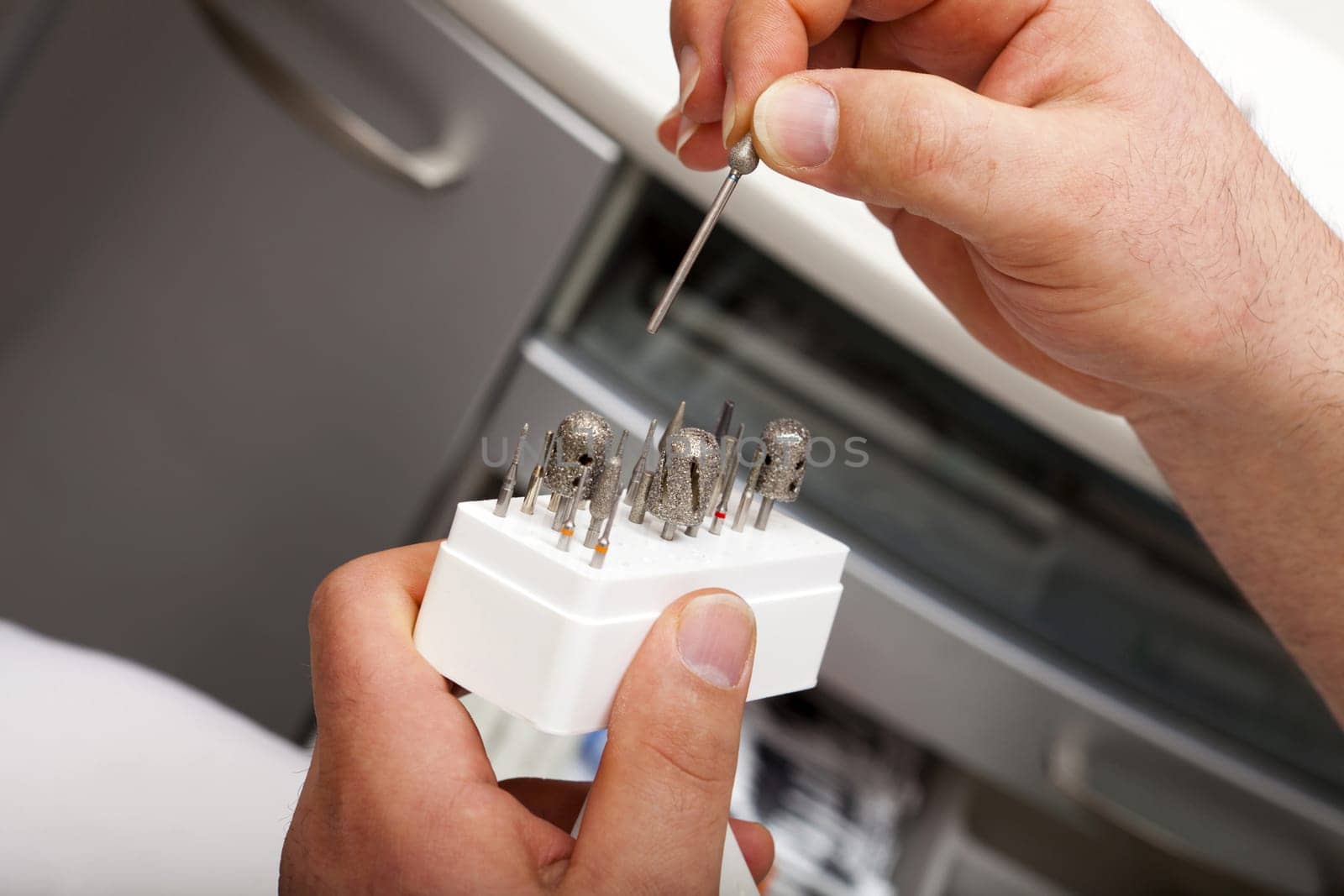 Grinding and polishing attachments by a foot caregiver