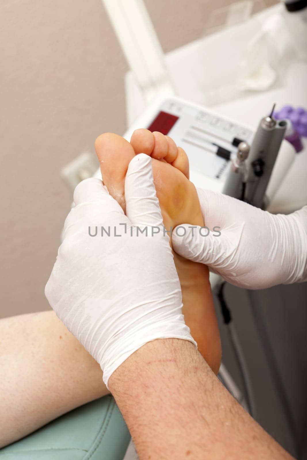 Professional foot massage from a foot care professional