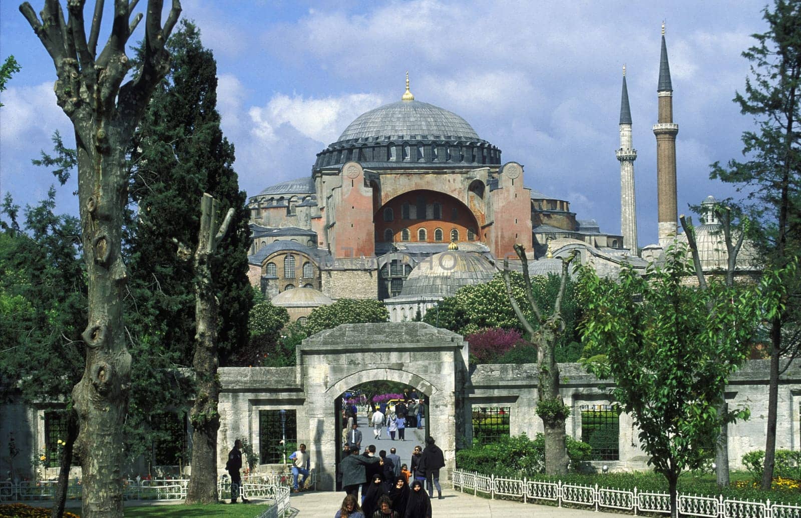 Aya Sofia Mosque in Istanbul's Sultanahmet district,In Tuerkey.
