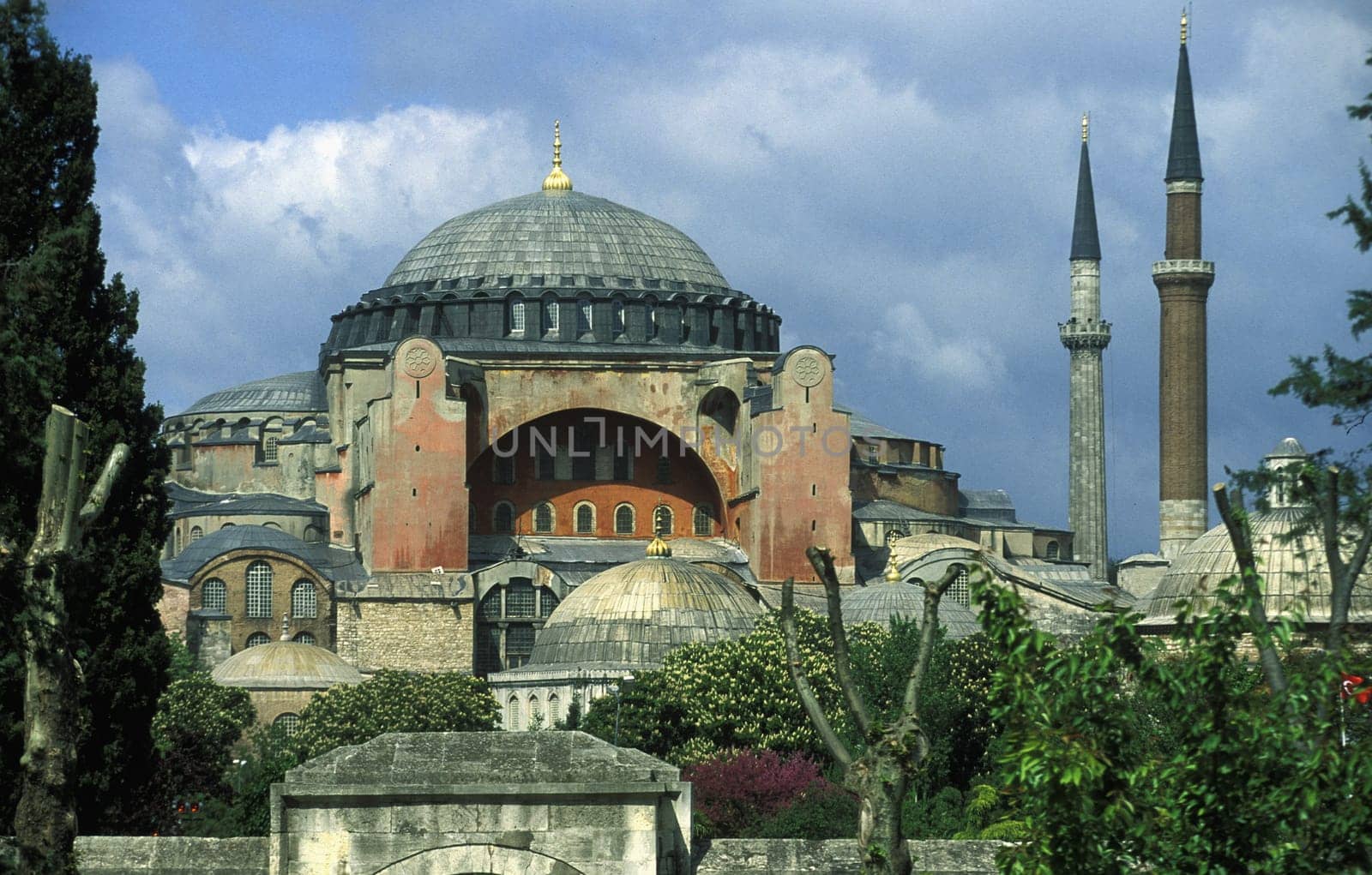 Aya Sofia Mosque in Istanbul's Sultanahmet district,In Tuerkey.