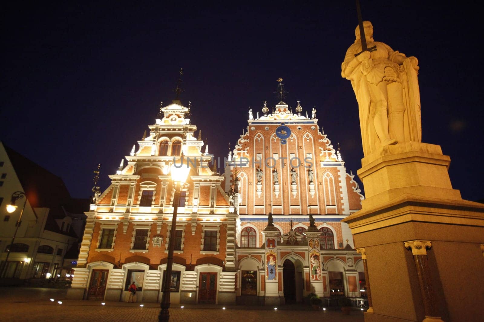 The Schwarzhaeupterhaus on City Hall Square in the Old Town in Riga,Latvia