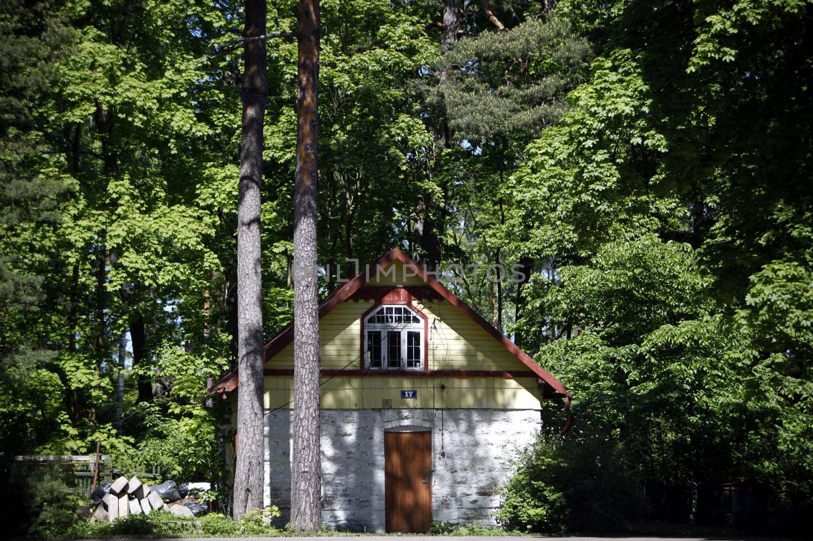 EUROPE,EASTERN EUROPE,BALTIKUM,LATVIA,OSTSEE,JURMALA,HOLZHAUS,WALD
