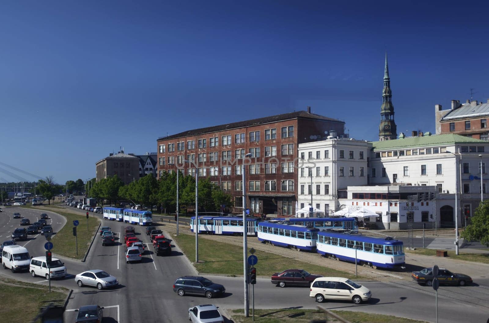 Europe,Eastern Europe,Baltic States,Latvia,Riga,Old Town,Tram,Tram,Train,Light Rail