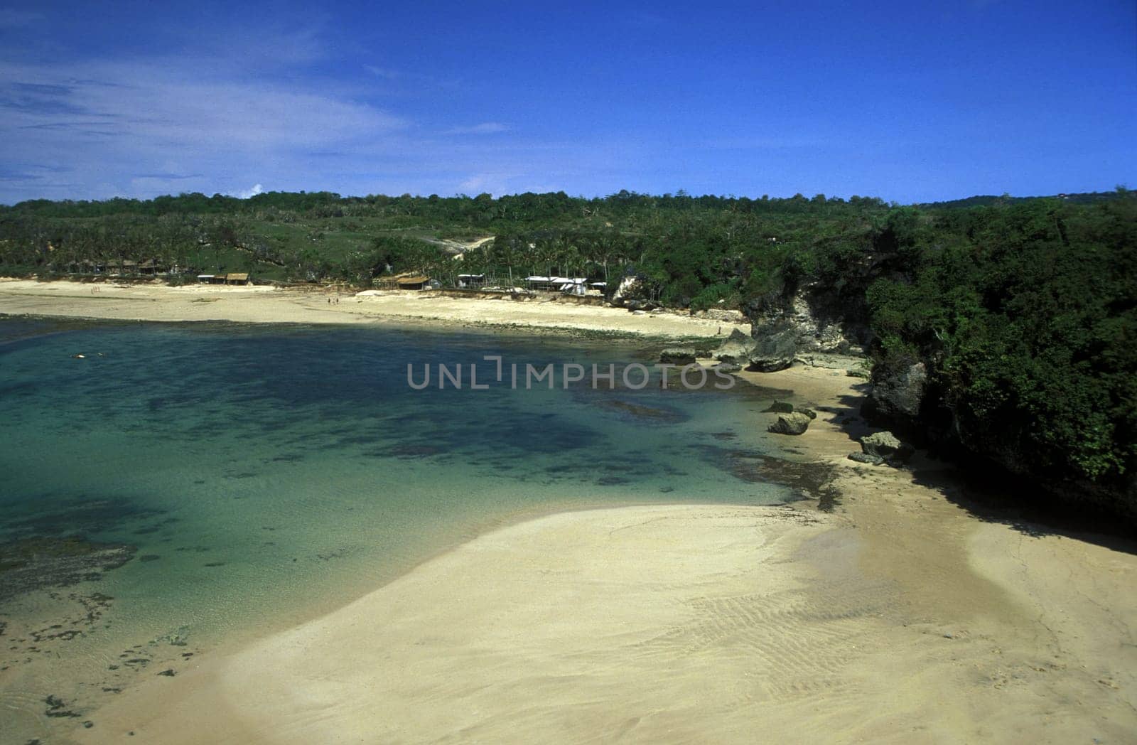 A beach called Paradise Beach or Dreamland Beach in the south of the island of Bali in Indonesia in South East Asia.