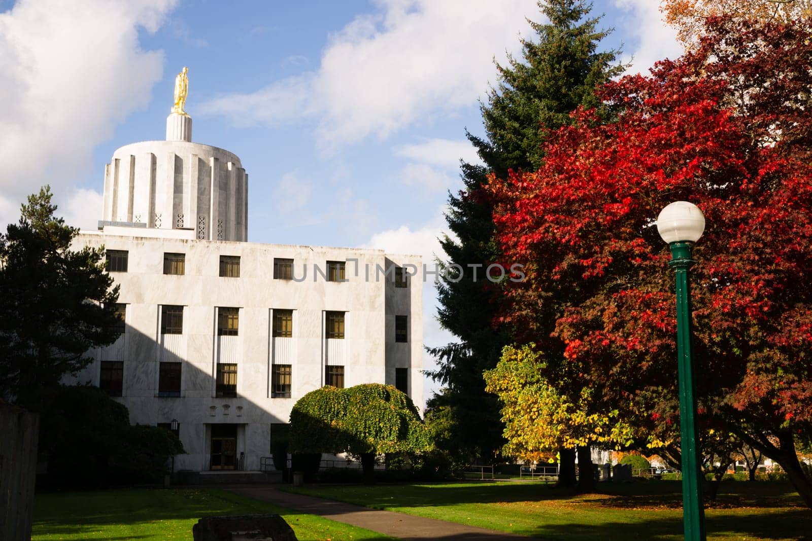 Daytime on the Capital Grounds Salem Oregon Northwest United States