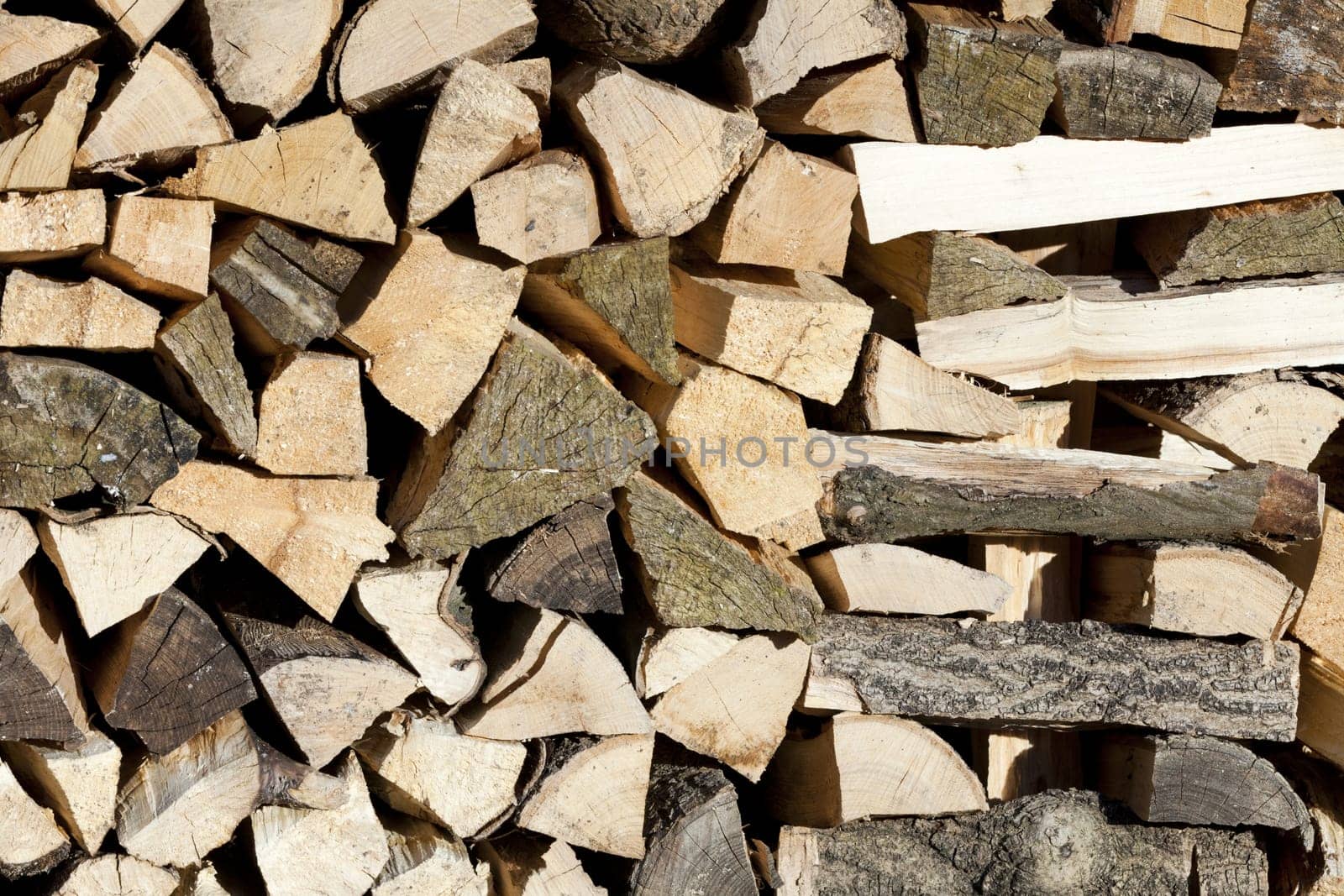 Firewood stacked