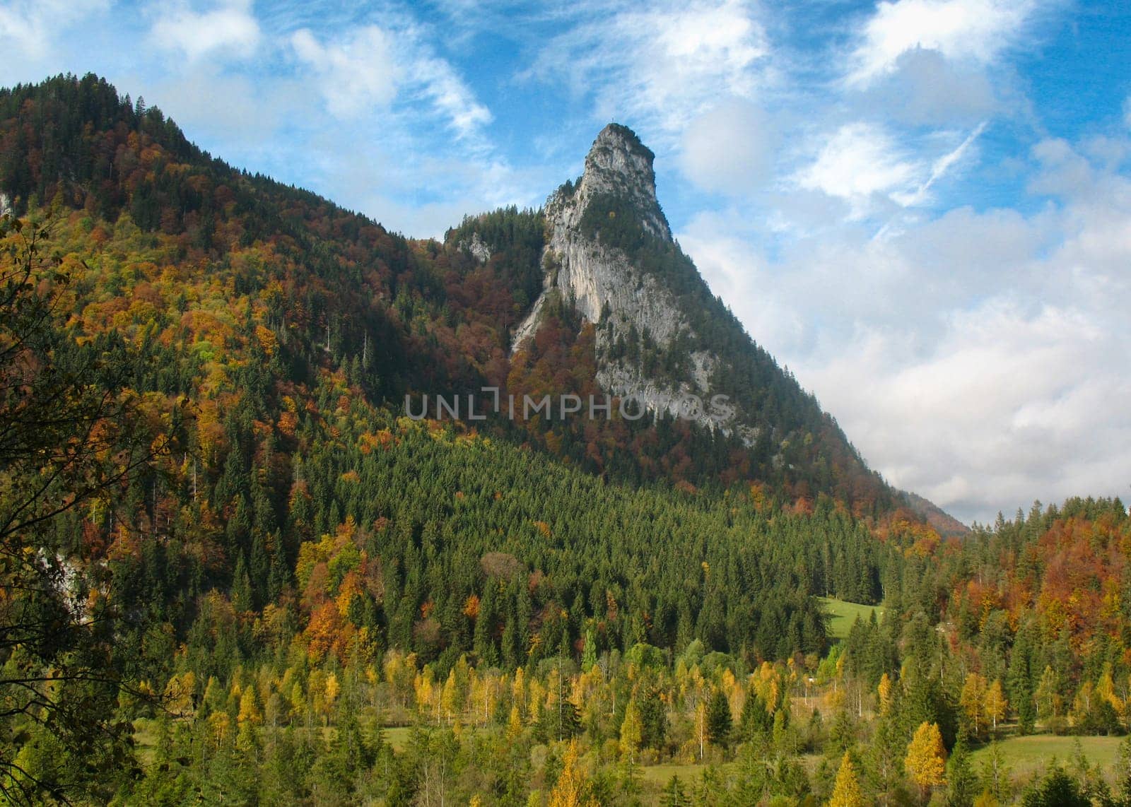 View of Kofel,Ammergau Alps,Upper Bavaria,Germany