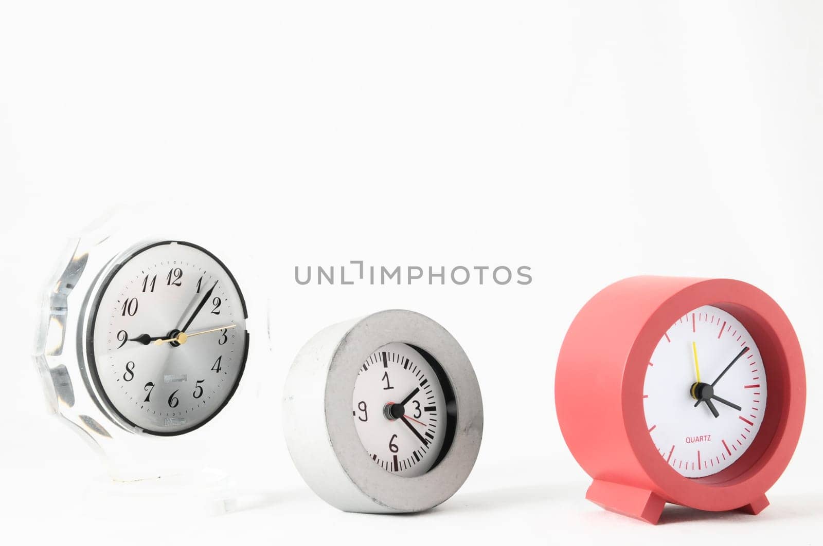 Retro Vintage Alarm Clock on a White Background