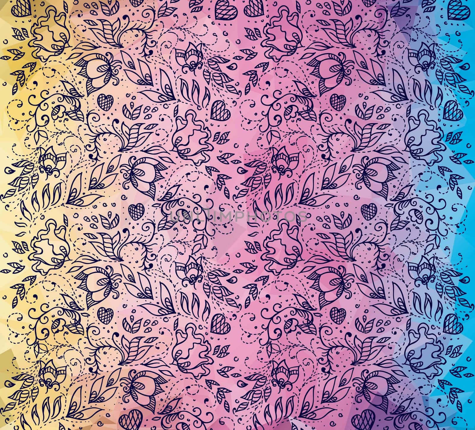 Rainbow pattern romantic