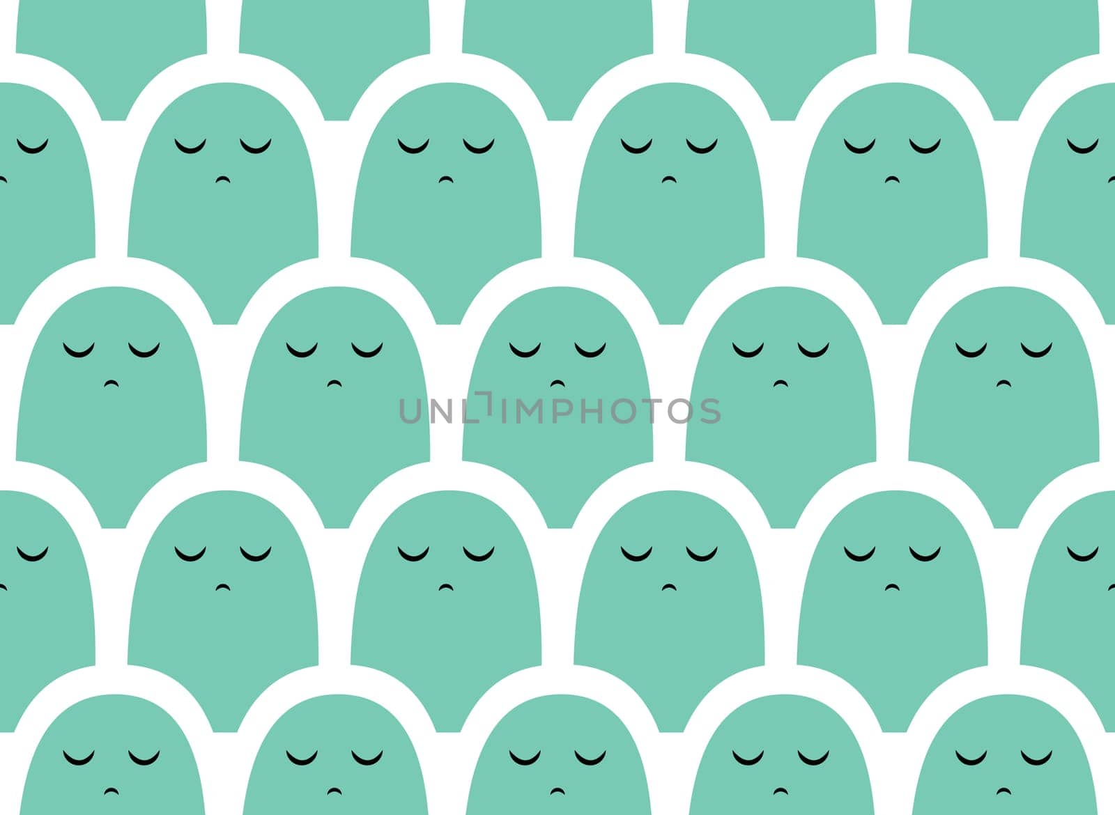 Colorful vector simple pattern . Crowd