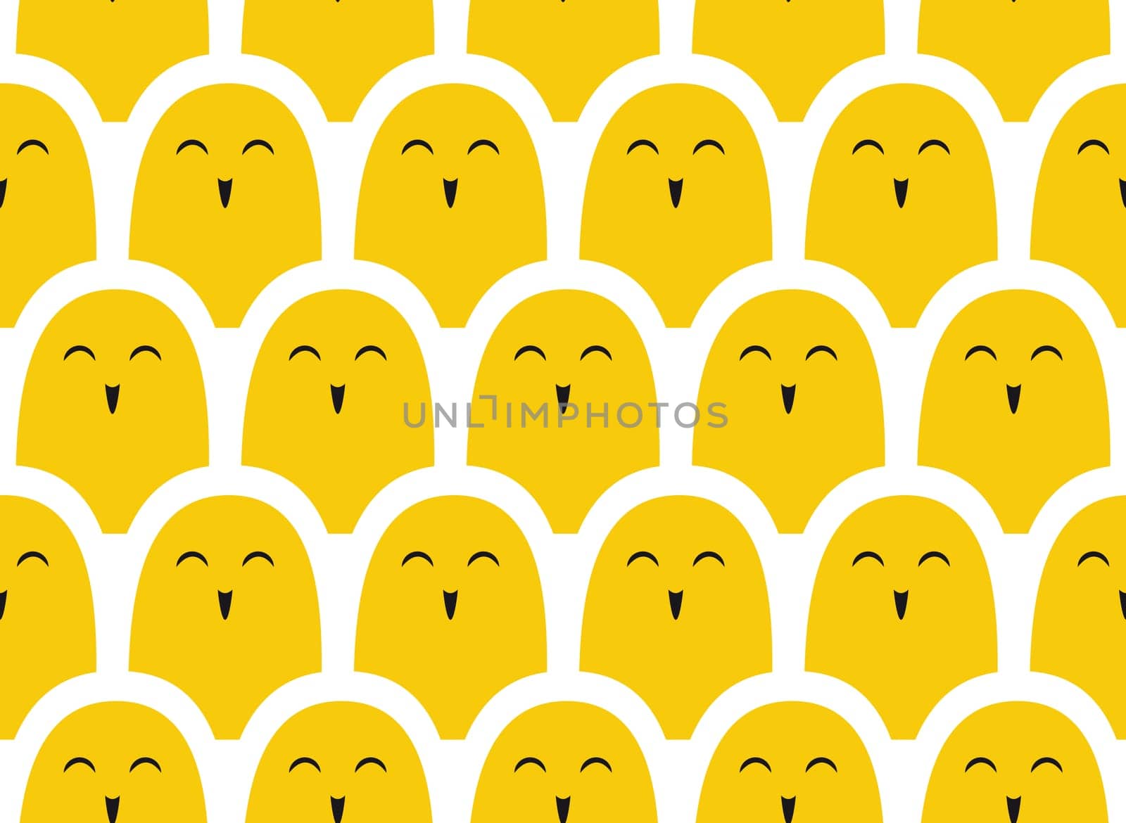 Colorful vector simple pattern . Crowd