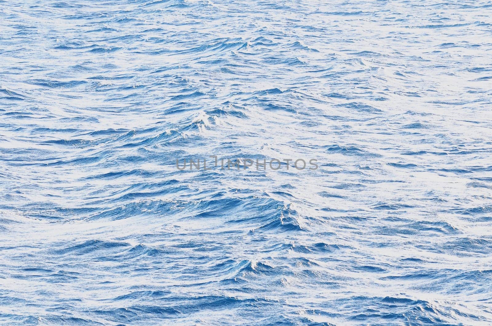 Water Texture Deep Blue Ocean Surface with Waves