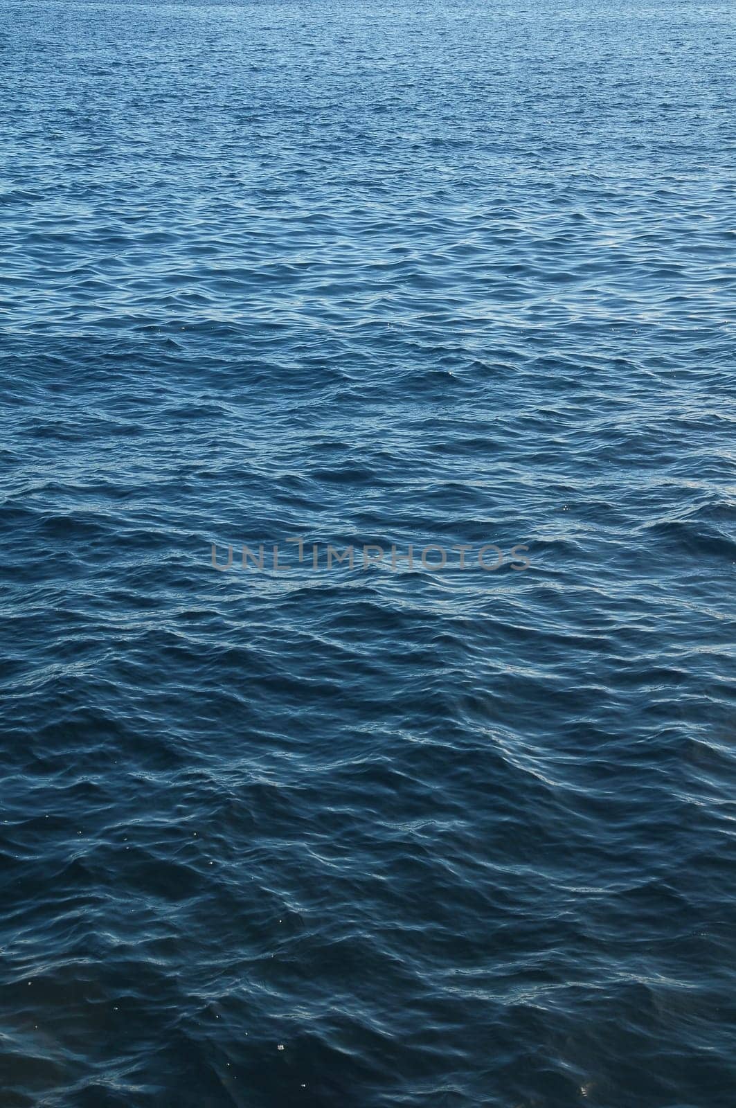Blue Water Waves Texture on the Atlantic Ocean