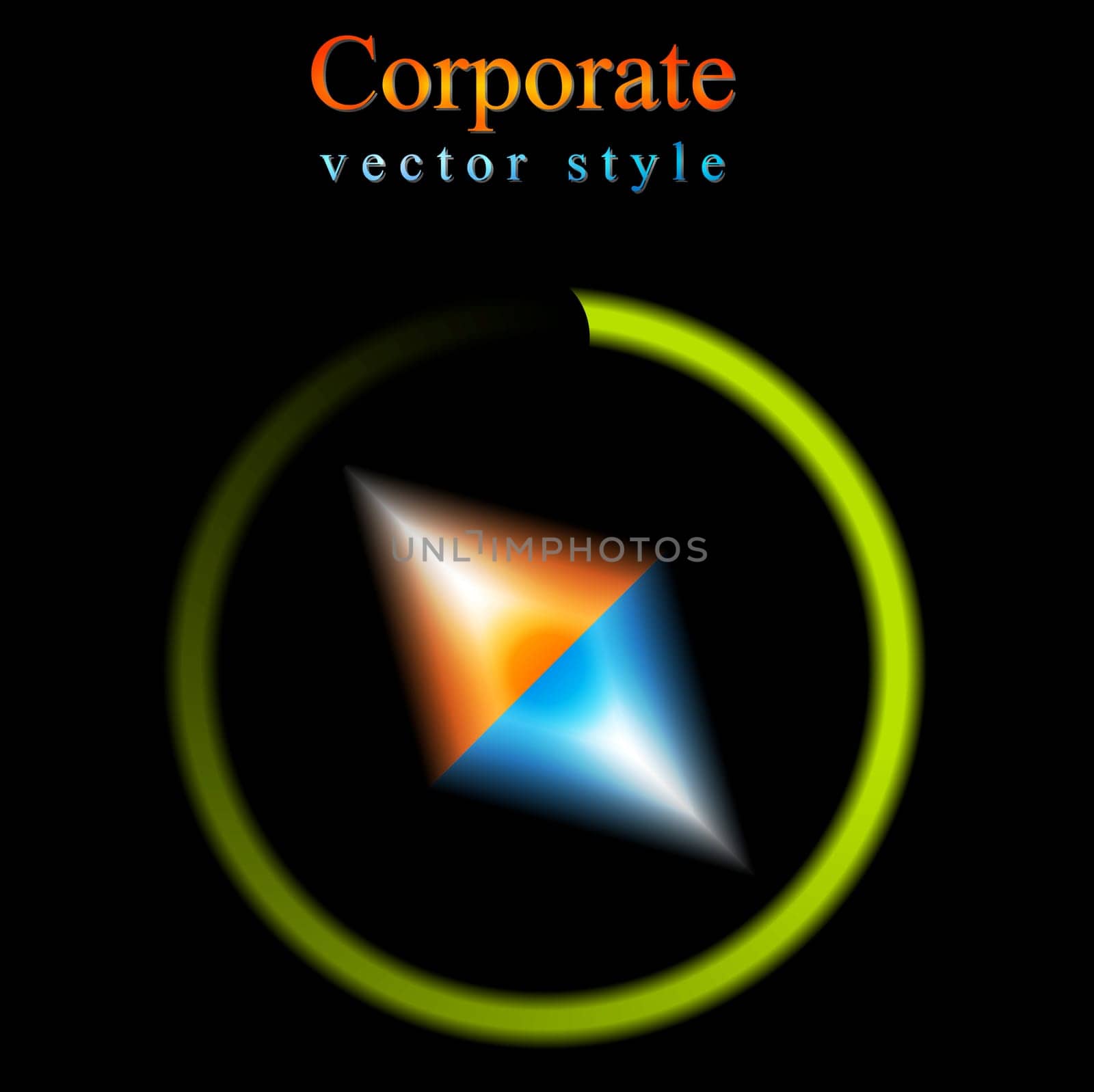 Abstract vector bright logo background