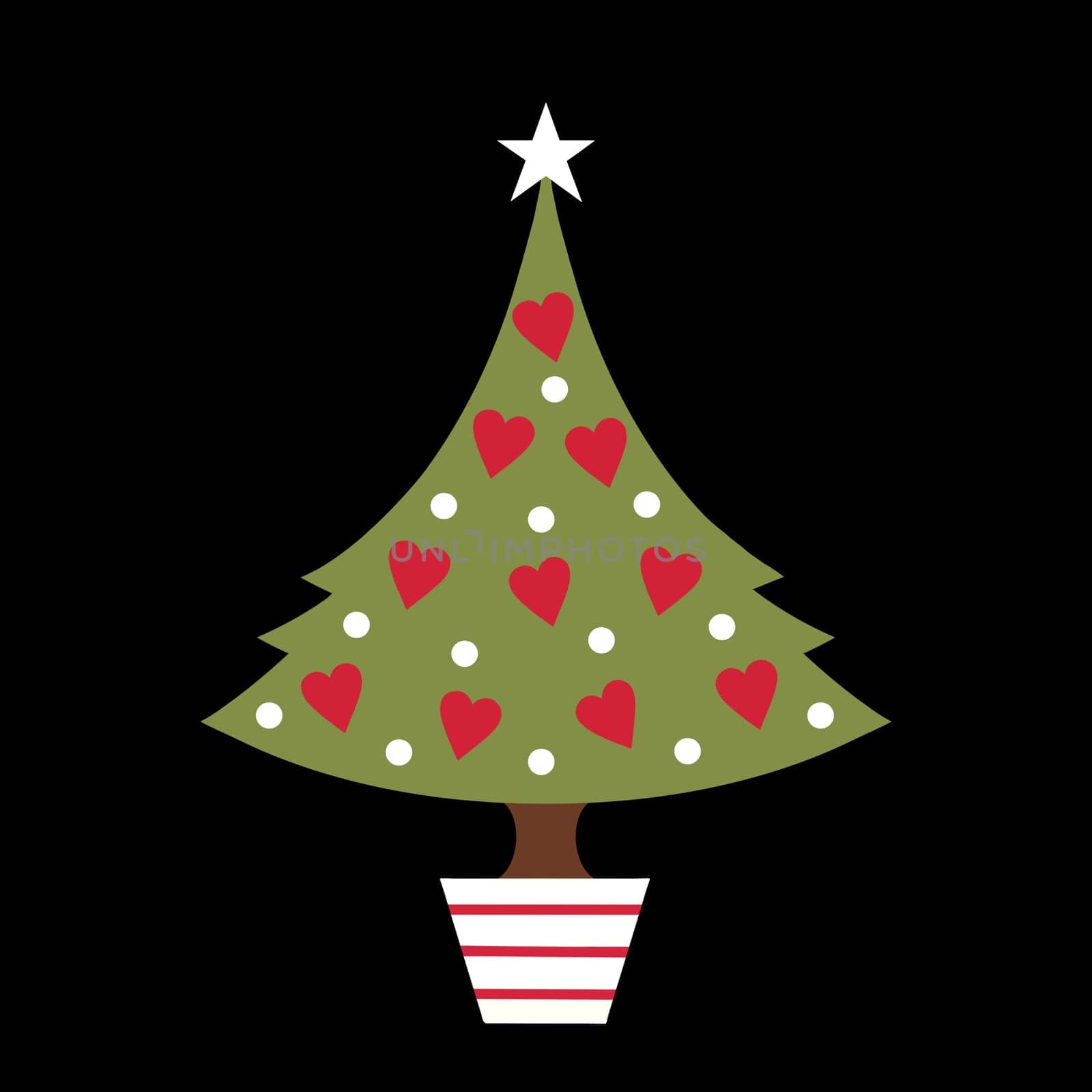 Modern Christmas tree design by RusticPuffin