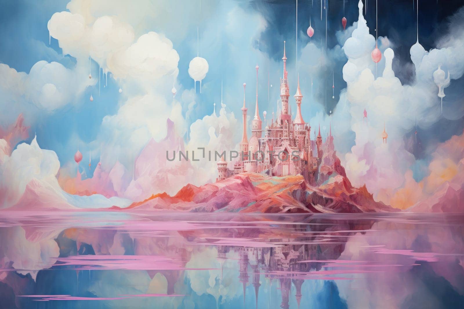 In the realm of fantasy, whimsical cloud castles grace the skies, defying gravity and capturing the imagination of dreamers.