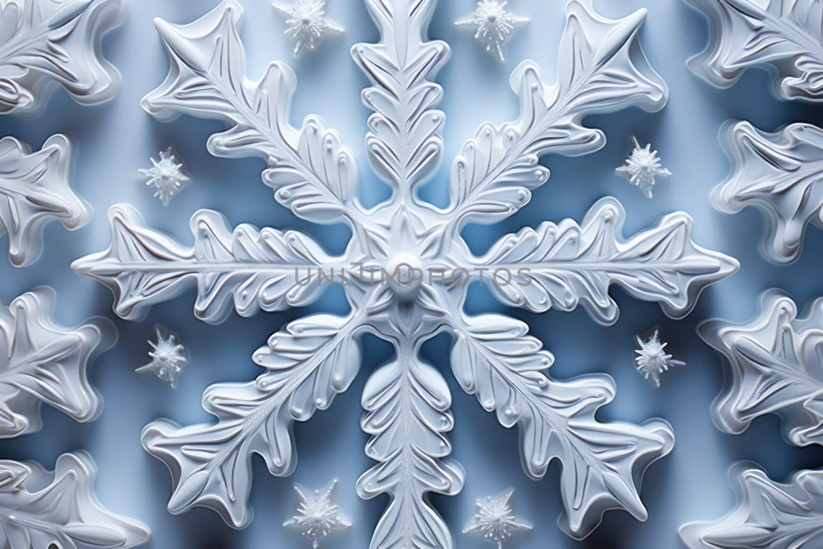 An artistic masterpiece showcasing the exquisite details and singular beauty of individual snowflakes, captured through the lens of macro photography, unraveling their complex, one-of-a-kind designs.
