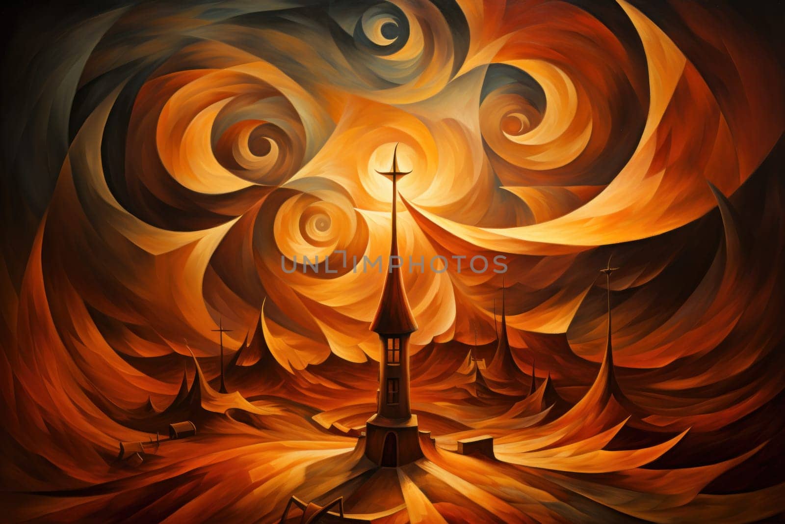 Immerse yourself in the realm of fantasy and behold the awe-inspiring sight of whirling sandstorm djinns.