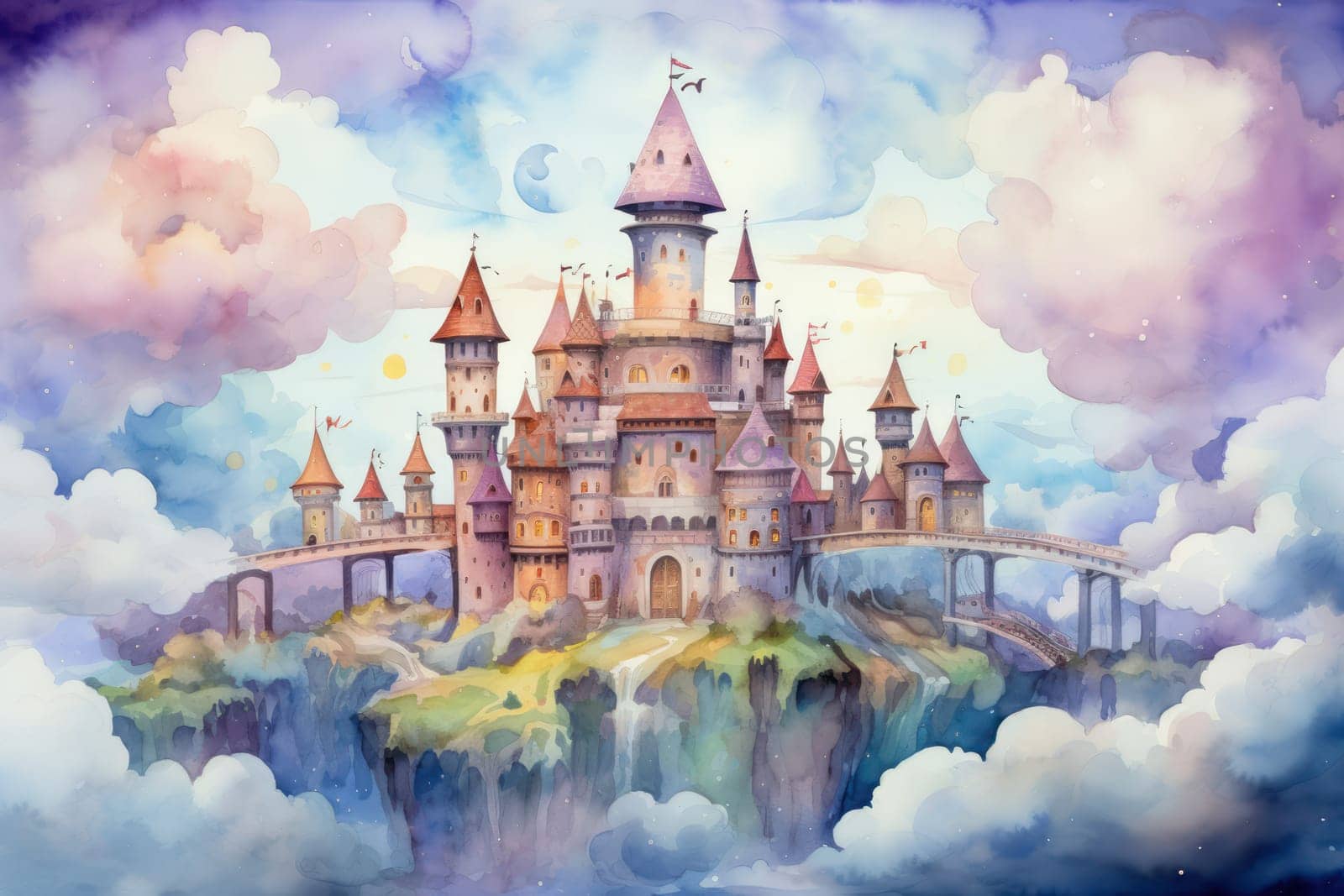 In the realm of fantasy, whimsical cloud castles grace the skies, defying gravity and capturing the imagination of dreamers.