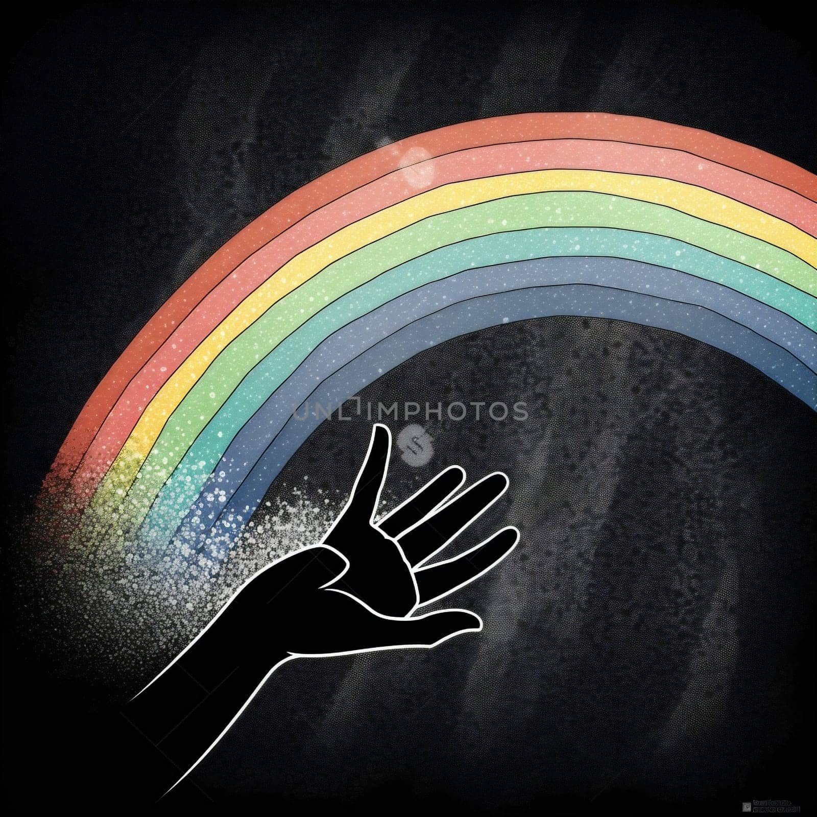 concept human gay isolated symbol fist female pride blue poster power illustration community right person rainbow hand sign thumb protest. Generative AI.
