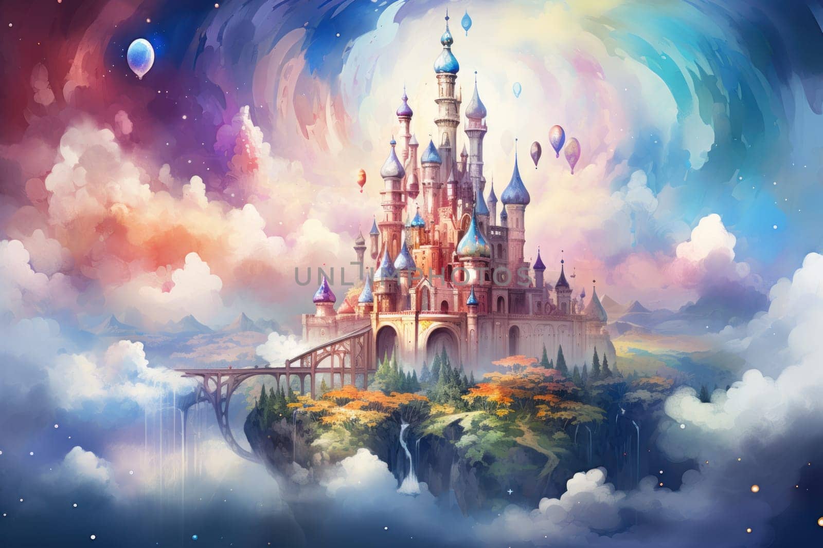 In the realm of fantasy, whimsical cloud castles grace the skies, defying gravity and capturing the imagination of dreamers.